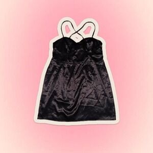 Wild Fable XXL Satin Dress Bustier Lace up Romantic Y2K Fairy Fae Hoco LBD